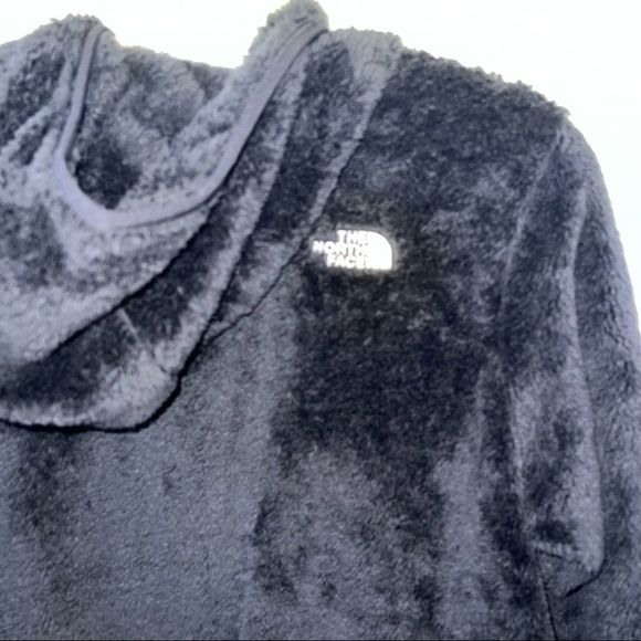 Black fuzzy The North Face zip up hooded jacket size XL brand new - Picture 5 of 9